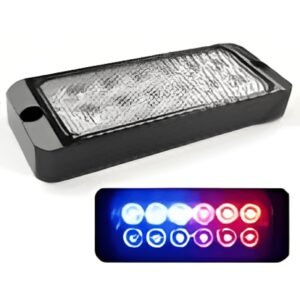 LUZ LATERAL 12 LEDS ROJO/AZUL 11.7 X 4.5 X 1.5CM