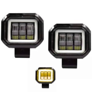 FARO DE LED DE 30 WATT CON ARILLO AMARILLO LUZ FIJA Y ESTROBO