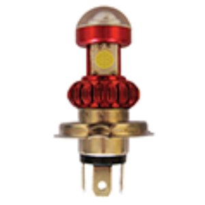 FOCO DE LED PARA MOTOCICLETA 18W ENTRADA H4 ROJO