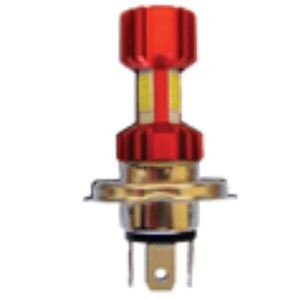 FOCO DE LED PARA MOTOCICLETA 18W ENTRADA H4 ROJO