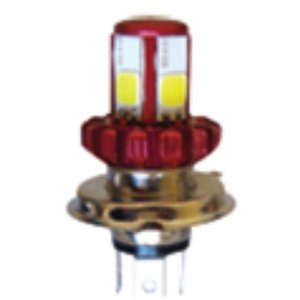 FOCO DE LED PARA MOTOCICLETA 18W ENTRADA H4 ROJO