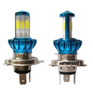 FOCO DE LED PARA MOTOCICLETA 18W ENTRADA H4 AZUL 6 CARAS