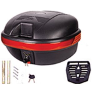 CAJA PORTA EQUIPAJE PARA MOTOCICLETA CON BASE