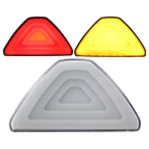LUZ DE STOP UNIVERSAL LED 12V ROJO AMBAR  LUZ FIJA + TIPO ESCALERA + ESTROBO