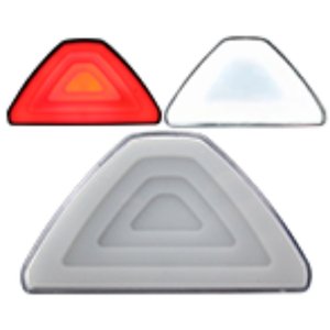 LUZ DE STOP UNIVERSAL LED 12V ROJO BLANCO  LUZ FIJA + TIPO ESCALERA + ESTROBO