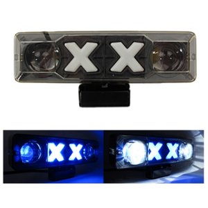 FARO DE LED DE ALTA INTENSIDAD CON DRL ROJO/AZUL 13.9 X 3.9 X 3CM
