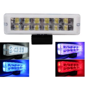 FARO DE LED DE ALTA INTENSIDAD CON ARILLO DE GEL ROJO/BLANCO/AZUL 13.8X3.8X2.7CM