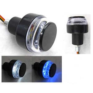 PUÑOS CON LUZ PARA MOTOCICLETA // AZUL/AMBAR