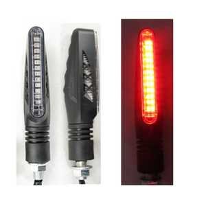 LUZ LED DIRECCIONAL UNIVERSAL PARA MOTOCICLETA ROJO