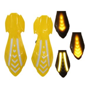 CUBRE PUÑOS PARA MOTOCICLETA UNIVERSAL AMARILLO 25 X 9.5CM