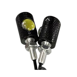 TORNILLO PARA PLACA CON LUZ / NEGRO BLANCO
