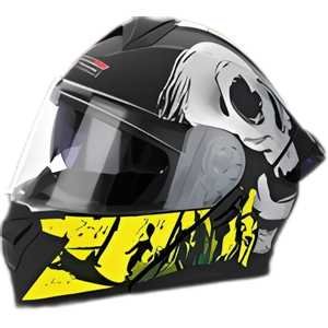 CASCO PARA MOTOCICLISTA DESMONTABLE NEGRO MEDIANO (Pieza)