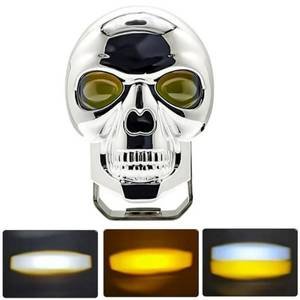 FARO CALAVERA PLATA C/5 FUNCIONES BICOLOR BLANCO / AMARILLO (PIEZA)