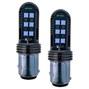 FOCO 1141 CON 12 HIPER LEDS FIJO Y ESTROBO AZUL (PAR)