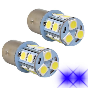 FOCO 1034 CON 13 HIPER LEDS AZUL CON FLASH (PAR)