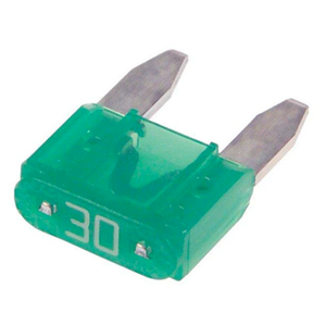 FUSIBLE DE CLAVIJA MINI 30 AMP VERDE. (CAJA)