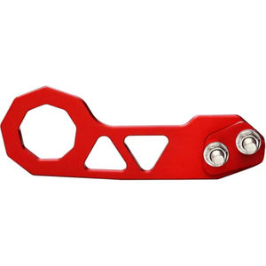 GANCHO DE ARRASTRE DE ALUMINIO UNIVERSAL CURVO ROJO (PIEZA)