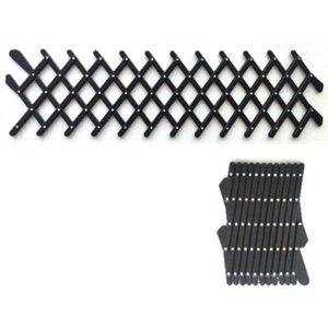 REJILLA DE PLASTICO PARA VENTANA DE AUTO, PARA SEGURIDAD DE MARCOTAS, GRANDE NEGRA