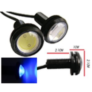 TORNILLO GDE (3.1x2.1CM) OJO DE AGUILA 3 WATT SUPER POTENTE LUZ FIJA + ESTROBO AZUL