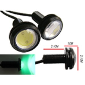 TORNILLO GDE (3.1x2.1CM) OJO DE AGUILA 3 WATT SUPER POTENTE LUZ FIJA + ESTROBO VERDE