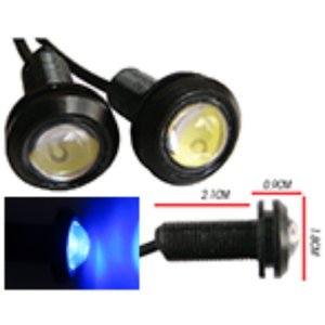 TORNILLO GDE (3x1.8CM) OJO DE AGUILA 3 WATT SUPER POTENTE LUZ FIJA + ESTROBO AZUL