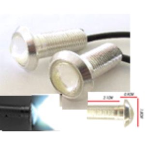 TORNILLO CHICO (3x1.7CM) OJO DE AGUILA PLATA 3 WATT SUPER POTENTE LUZ FIJA + ESTROBO VERDE
