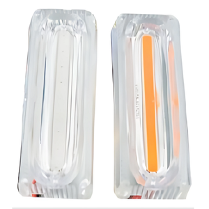 ESTROBO DE  LEDS DOBLE CON PROBADOR AMBAR, FUNCIÓN FIJA Y ESTROBO COB" (PAR)