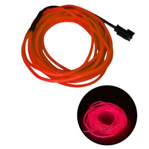 HILO DE LUZ NEÓN DE 3 M C/FUNCION AUDIO-RITMICO ROJO (PIEZA)