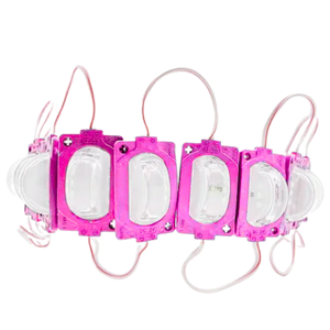 TIRA TIPO CHIP CON LUPA CON 3 LED ROSA (PAR)