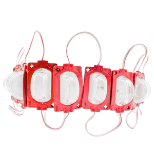 TIRA TIPO CHIP CON LUPA CON 3 LED ROJO (PAR)