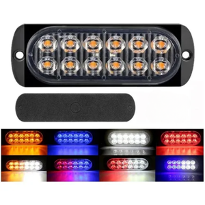 ESTROBO CON 12 LEDS Y 16 FUNCIONES ROJO /AZUL (PIEZA)