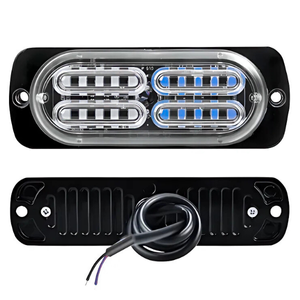 ESTROBO CON 20 LEDS Y 16 FUNCIONES BLANCO / AZUL. (PIEZA)