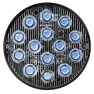 ESTROBO REDONDO CON 14 LEDS Y FUNCIONES AZUL (PIEZA)