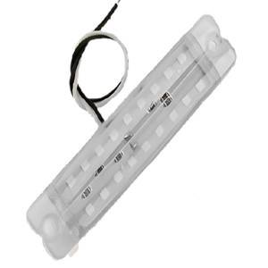 PLAFON RECTANGULAR   CON 18 LEDS BLANCO 10 X 2.1 CM CON LUZ FIJA. 10 PIEZAS POR BOLSA. (BOLSA 10 PZA)