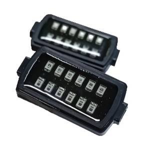PLAFON CUADRADO CON 12 LEDS, CON MULTIFUNCIONES, RGB (PIEZA)