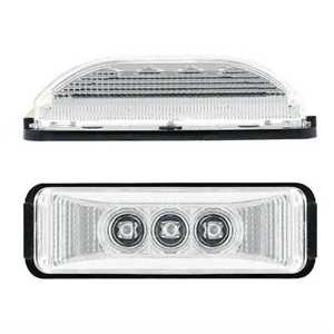 PLAFON RECTÁNGULAR   3 LEDS 12/24 C/ FIJO BLANCO 10.3*3.4cm*2.8 cm FUNCIÓN FIJA (PAR)