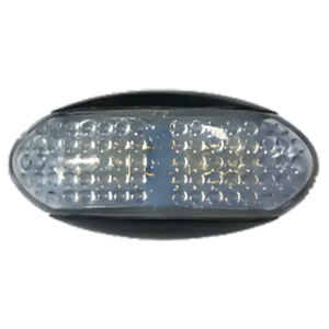 PLAFON RECTANGULAR CON 5 LEDS AZUL 6 x 3 cms (PIEZA)
