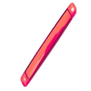 PLAFON OVALADO CON 9 LEDS TIPO GEL DE PLASTICO CON FUNCIONES DE LUZ FIJA ROJO 10 X 1.6 CM X 1.6 CM. 10 PIEZAS POR BOLSA. (BOLSA 10 PZA)
