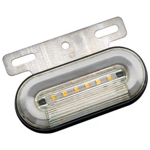LA-POG7C PLAFON OVALADO 7 LEDS CON GEL MULTIFUNCIONES 10-30V BLANCO, FUNCIÓN FIJA/ ESTROBO LUZ Y PRENDE INDEPENDIENTE CENTRO " (PIEZA)