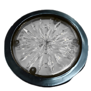 PLAFON REDONDO CON 12 LEDS, BISEL NEGRO CON FUNCIONES (PIEZA)