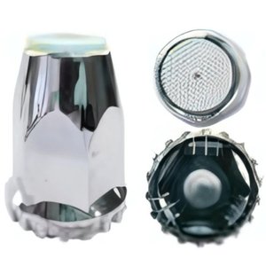 CUBRE TUERCAS PLASTICO CON ROSCA 33MM CON REFLEJANTE BLANCO