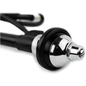ANTENA UNIVERSAL OCULTA CROMADA CORTA DE 80 CM CON LLAVE. (PIEZA)