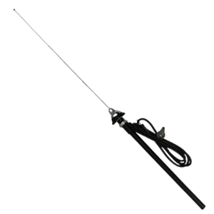 ANTENA UNIVERSAL OCULTA CROMADA LARGA DE 1 M CON LLAVE (PIEZA)