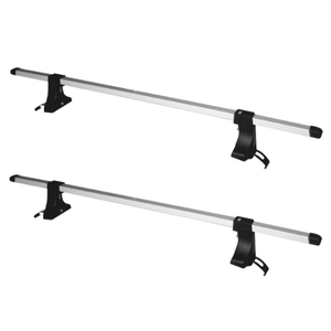 BARRAS PORTA EQUIPAJE DE ALUMINIO UNIVERSAL COLOR NATURAL. (JUEGO)