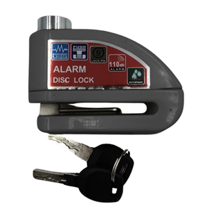 CANDADO PARA DISCO DE MOTO CON ALARMA NEGRO (PIEZA)