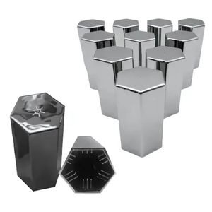 CAPUCHÓN PLÁSTICO CROMADO HEXAGONAL A PRESION (PIEZA)