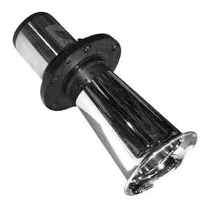 CORNETA ELÉCTRICA TIPO CARCACHA CROMADA DE 23 CM (PIEZA)