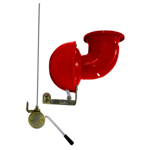 CLAXON DE TORO ROJO GRANDE CON CHICOTE (PIEZA)