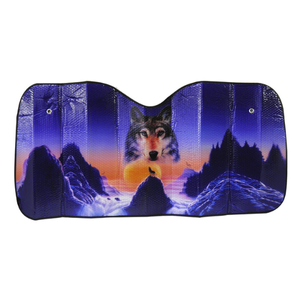 PARA SOL BURBUJA SENCILLA DE 130X60 CM LOBO (PIEZA)
