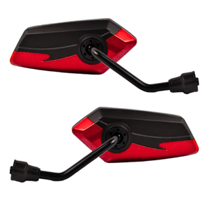 ESPEJO UNIVERSAL PARA MOTO PALETA ROJO (PAR)